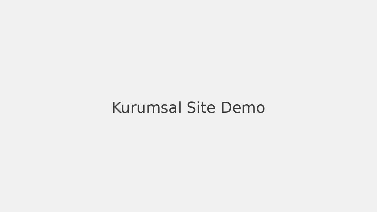Kurumsal Site Demosu
